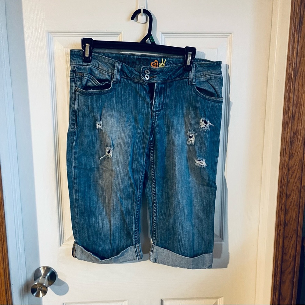 Women's Blue Denim Shorts